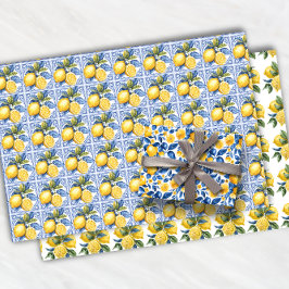 Zitrusfrüchte Zitrusfrüchte tropischen Sommer Geschenkpapier Set