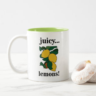 Zitrusfrüchte Zweifarbige Tasse