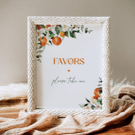 Zitrusfrüchteorangen-Favoriten-Poster Poster