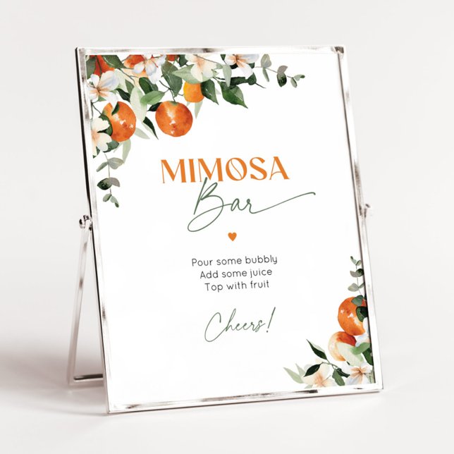 Zitrusfrüchteorangen Mimosa Bar Poster (Von Creator hochgeladen)