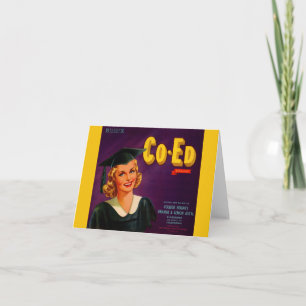 Zitrusfrüchtesiegel der Co-Ed-Marke der 40er Jahre