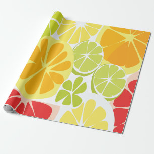 Zitrusfruchtmuster Geschenkpapier