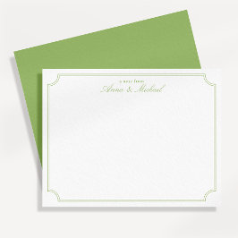 Zitrusgrüne elegante minimalistische Hochzeitsnoti Einladung