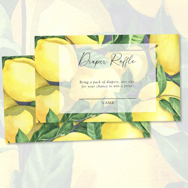 Zitruslemon - Gender-neutrale Windelraffinerie Begleitkarte (Von Creator hochgeladen)