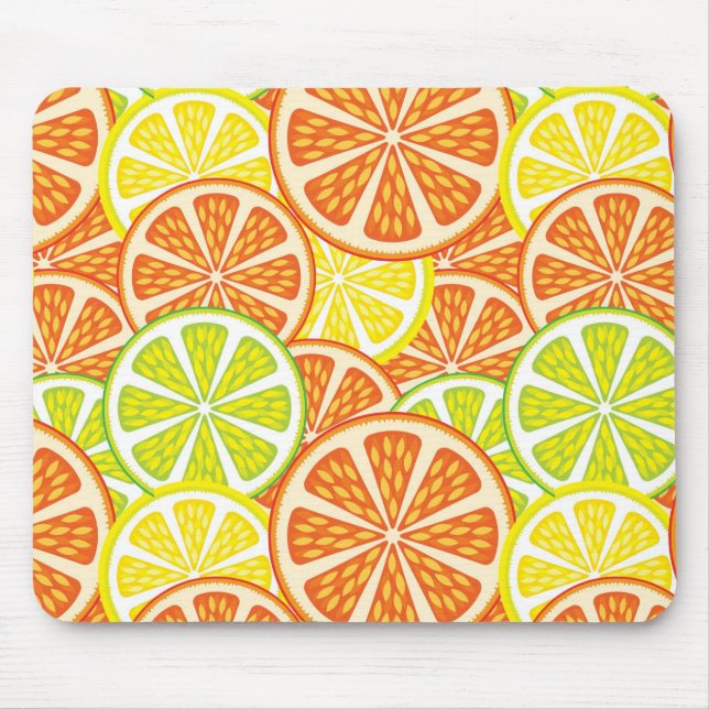 Zitrusmuster 2 mousepad (Vorne)