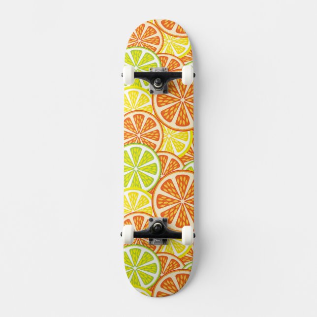 Zitrusmuster 2 skateboard (Vorderseite)