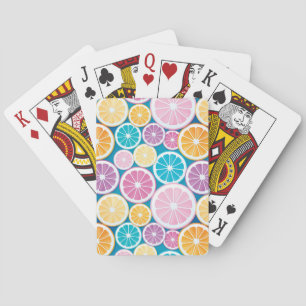 Zitrusmuster Spielkarten