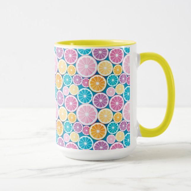 Zitrusmuster Tasse (Rechts)