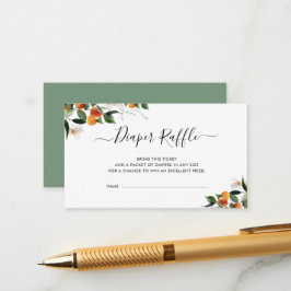 Zitrusorangen kleine Süsse Weinkarte Begleitkarte