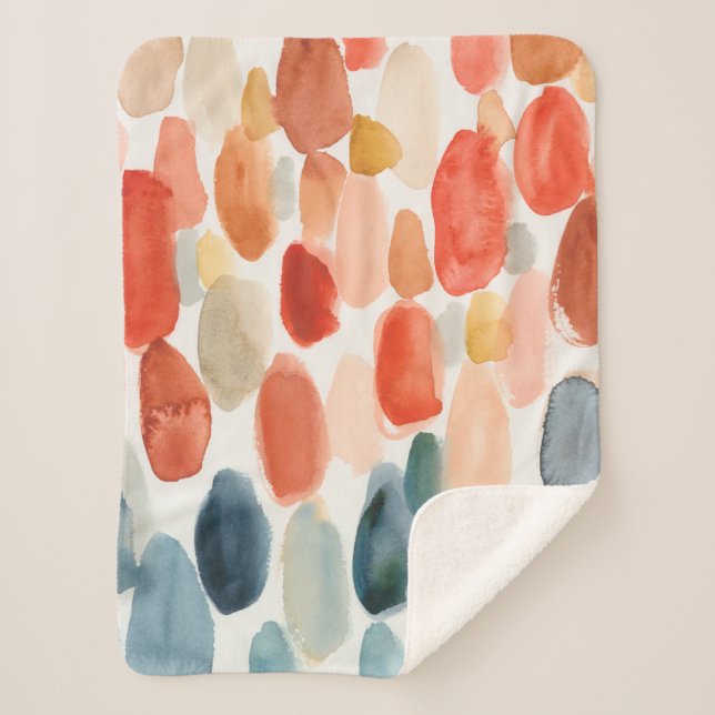 Zitrussaison - Korallen und Blausteine Sherpadecke (Vorderseite)