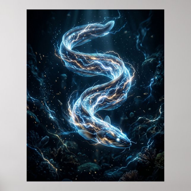 Zitteraal Ladetiefen Poster (Vorne)