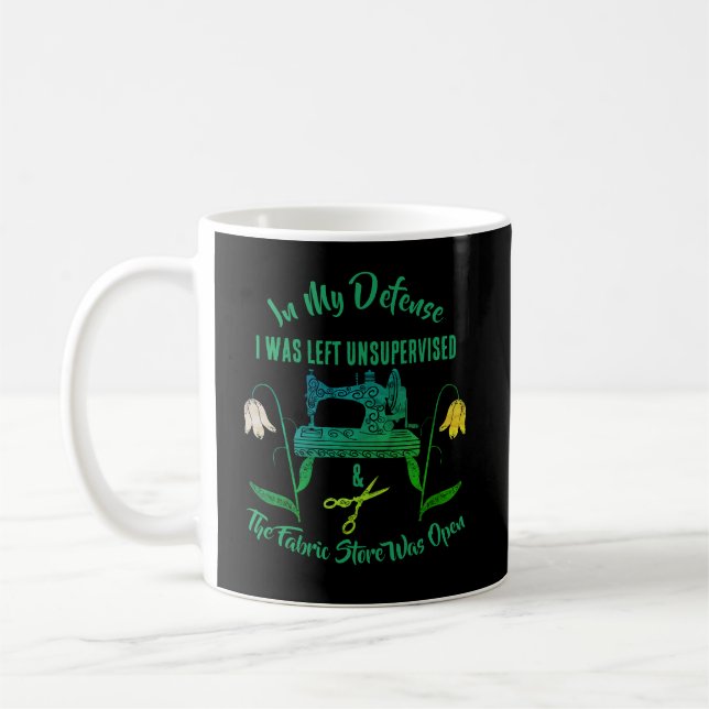Zittern bei der grünen Nähmaschine Kaffeetasse (Links)