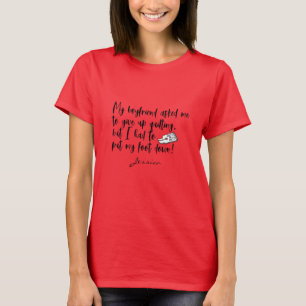 Zittern der Nähmaschine wird nicht mehr weggeworfe T-Shirt