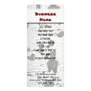 Zitterpappel-Barke Werbekarte