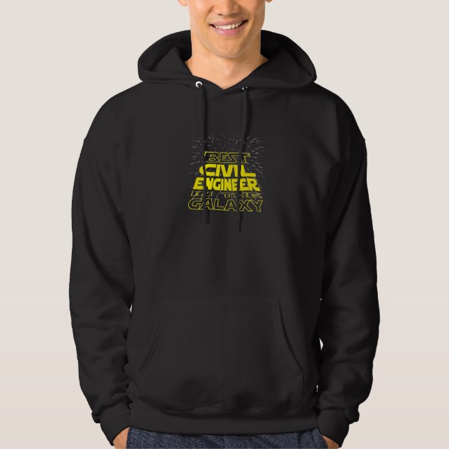 Zivil Engineer Cool Galaxy Job Hoodie (Vorderseite)
