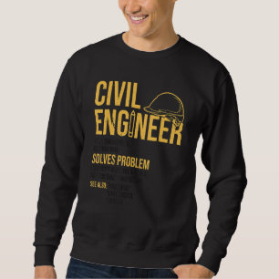 Zivil Engineer Noun Definition Technischer Verfass Sweatshirt