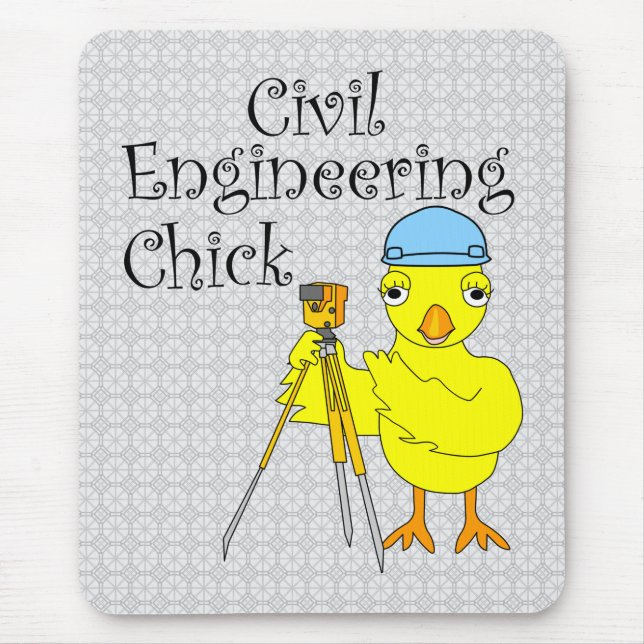 Zivil Engineering Chick Mousepad (Vorne)