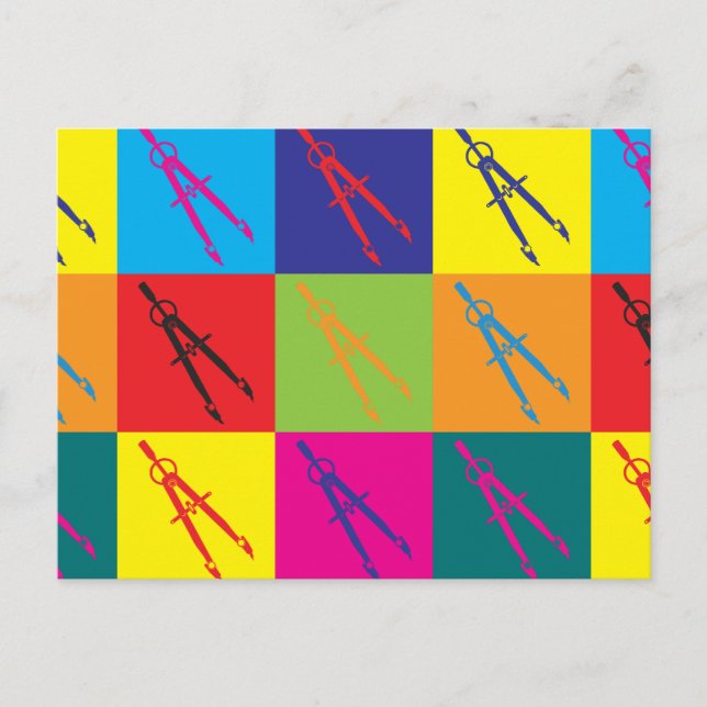 Zivil Engineering Pop Art Postkarte (Vorderseite)