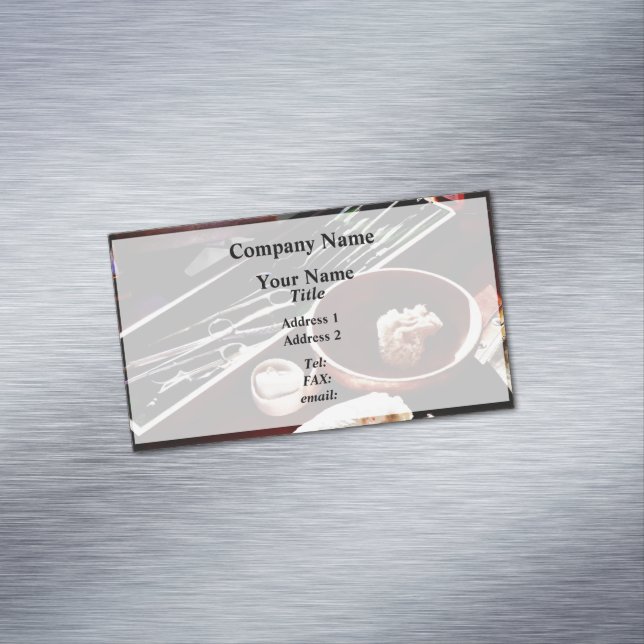 Zivil waren chirurgische Instrumente Magnetische Visitenkarte (Beispiel)