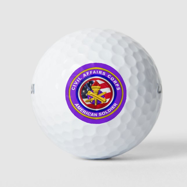 Zivile Angelegenheiten der Proud Army Veteran Golfball (Vorderseite)