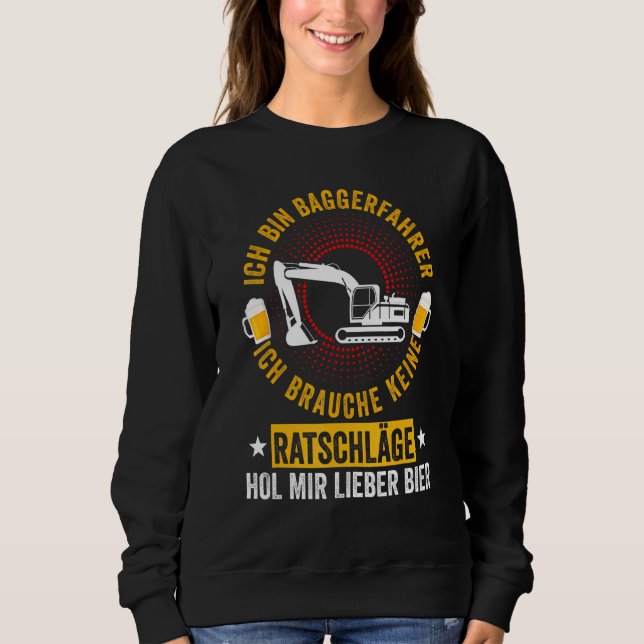 Zivile Bauweise des Baggertreibers für Digger Si Sweatshirt (Vorderseite)