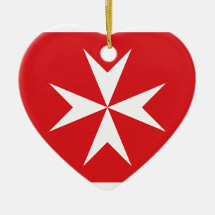 Zivile Fahne von Malta, Malediven Flagge Keramik Ornament