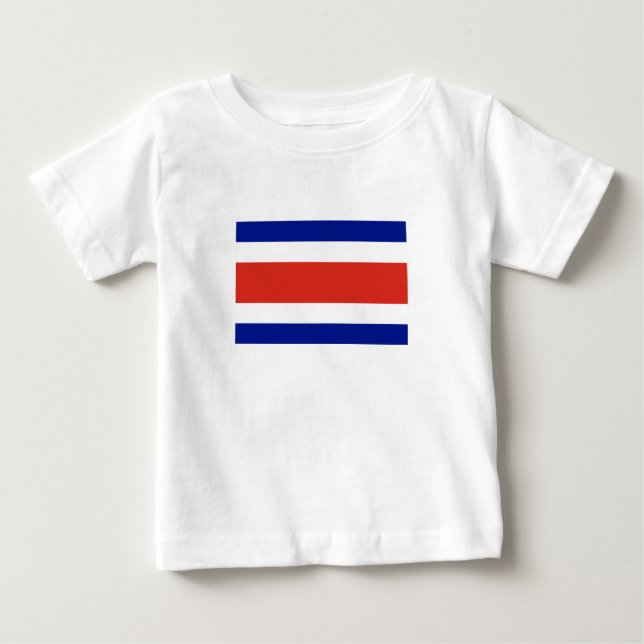 Zivile Flagge Costa Ricas Baby T-shirt (Vorderseite)