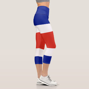 Zivile Flagge Costa Ricas Capri Leggings