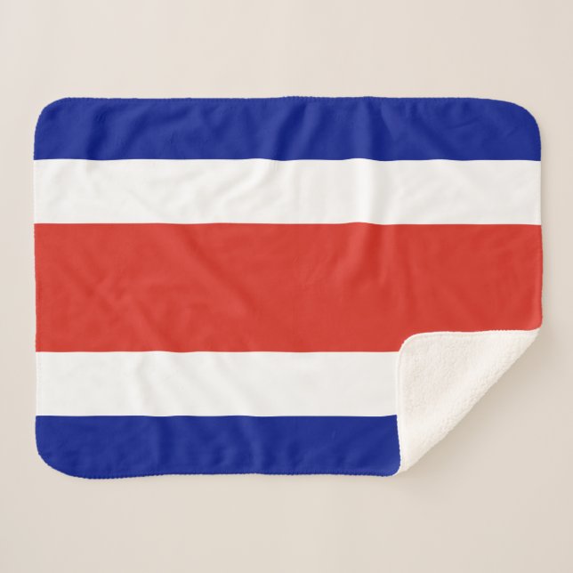 Zivile Flagge Costa Ricas Sherpadecke (Vorderseite (Horizontal))