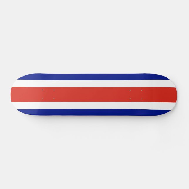 Zivile Flagge Costa Ricas Skateboard (Horizontal)