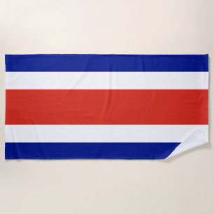Zivile Flagge Costa Ricas Strandtuch