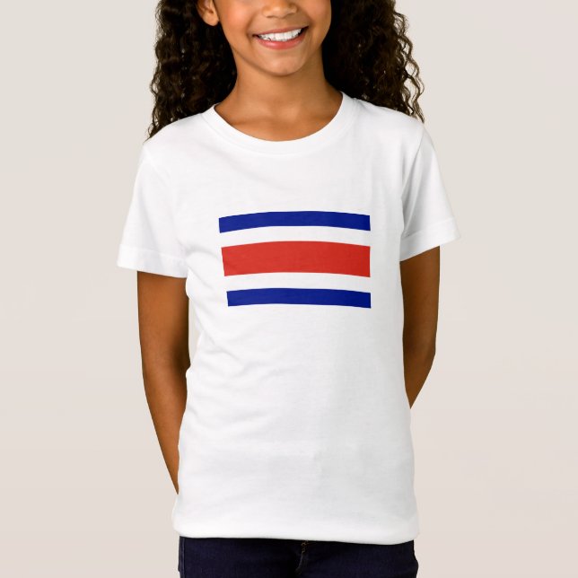 Zivile Flagge Costa Ricas T-Shirt (Vorderseite)