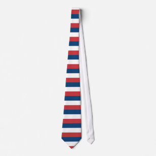 Zivile Flagge Serbiens Krawatte