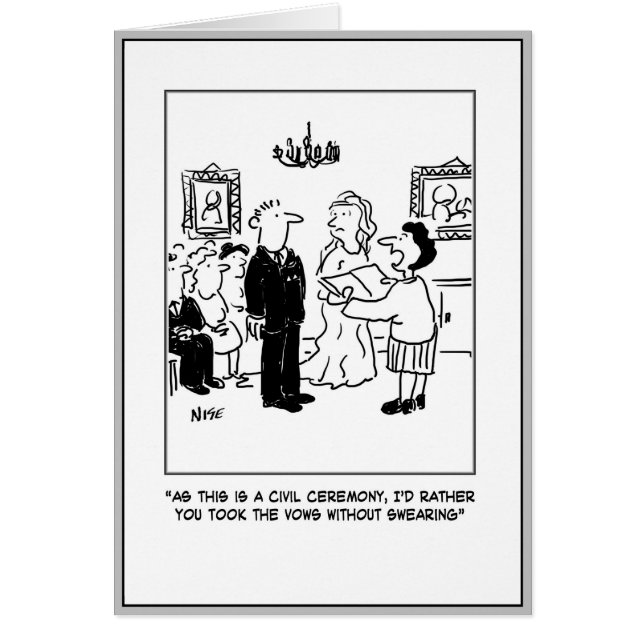 Zivile Hochzeitsfeier in einer Kanzlei (Vorne)