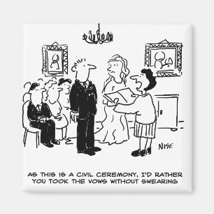 Zivile Hochzeitsfeier in einer Kanzlei Magnet