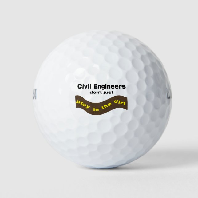 Zivile Ingenieure spielen Golfball (Vorderseite)