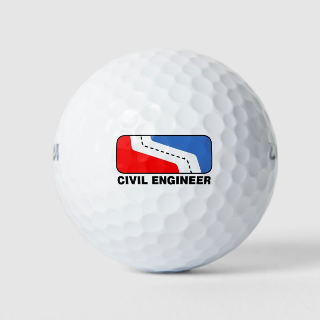 Zivile Ingenieurliga Golfball (Vorderseite)