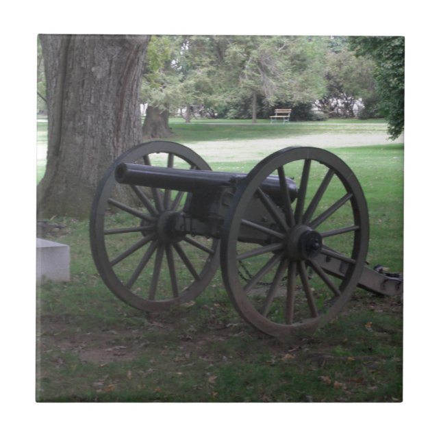 Zivile Kriegs-Kanone in Gettysburg Fliese (Vorderseite)