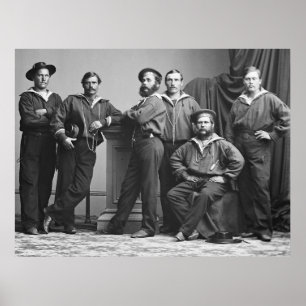 Zivile Kriegs-Seeleute: 1860 Poster