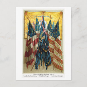 Zivile Kriegsgefechtsflaggen Nr. 3 Postkarte