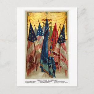 Zivile Kriegsgefechtsflaggen Nr. 6 Postkarte