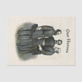 Zivile Kriegshelden der Konföderation Seidenpapier