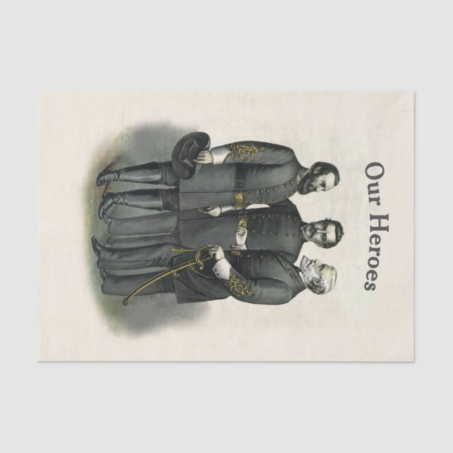 Zivile Kriegshelden der Konföderation Seidenpapier (Vorderseite)