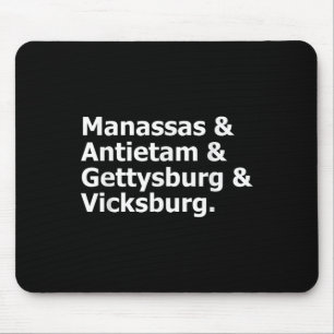 Zivile Kriegskämpfe Manas Antietam Gettysburg Vick Mousepad