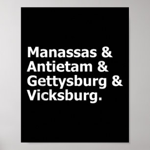 Zivile Kriegskämpfe Manas Antietam Gettysburg Vick Poster