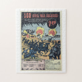 Zivile Kriegssoldaten - Vintages Comic Puzzle