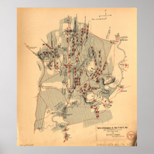 Zivile Schlacht von Chickamauga am 19. und 20. Sep Poster