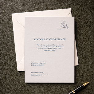 Zivile Trauung Nicht Traditionelle RSVP Ankündigun Karte