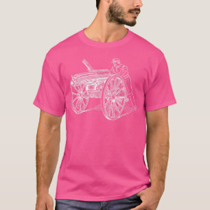 Ziviler amerikanischer KriegGatling-Maschinengeweh T-Shirt