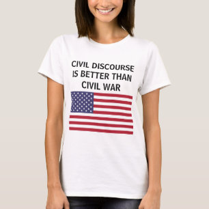 Ziviler Diskurs besser als T - Shirt unter US-Flag